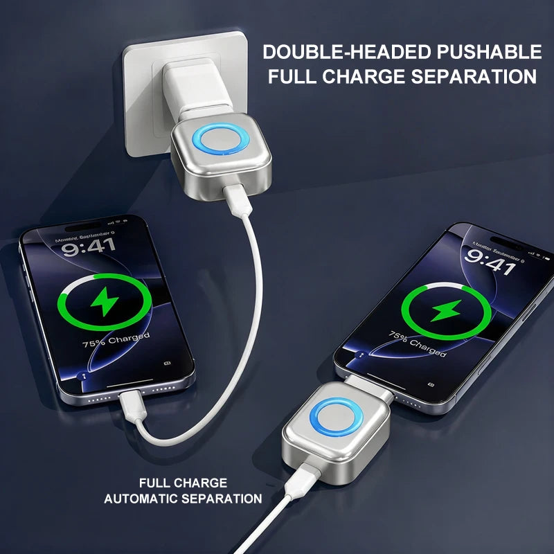 Experience Lightning-Fast Charging with the Smart Auto-Disconnect Charger Adapter - 140W Power with AI Detection for Safe Overcharge Protection